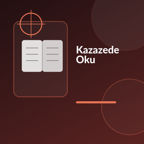 Üzerinde “Kazazede Oku” yazan, askerî arma, tim izi, kırık pusula ve dağ hattı temalı modern kare kitap görseli.